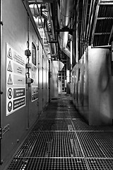 Image showing Industrial interior of a power plant