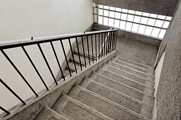 Image showing Old indsutrial staircase
