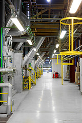 Image showing Industrial interior of a generic power plant