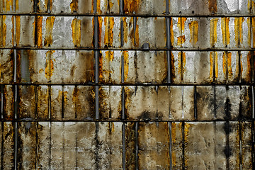 Image showing Rusted metal texture closeup photo