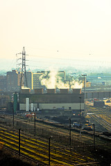 Image showing Landscape with industrial architecture