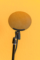 Image showing Modern microphone against isolated background