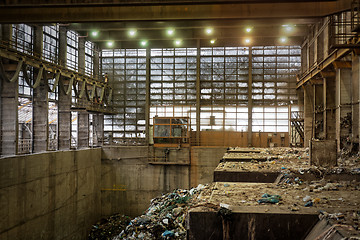 Image showing Waste processing plant interior