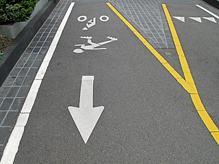 Image showing bicycle line