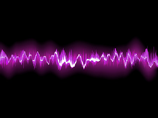 Image showing Abstract purple waveform. EPS 8