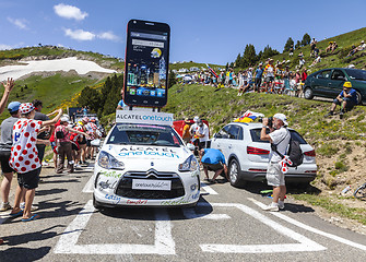 Image showing Alcatel One Touch Car in Pyrenees Mountains