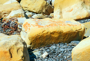 Image showing Seashore Rocks