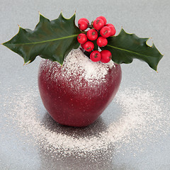 Image showing Festive Christmas Apple