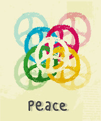 Image showing illustration of peace sign