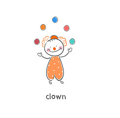 Image showing Clown. Illustration.