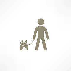 Image showing walk the dog icon