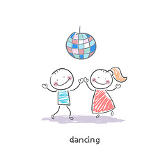 Image showing Dancing couple