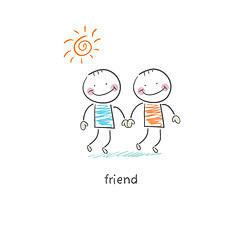 Image showing Friends. Illustration.