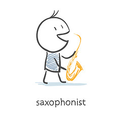 Image showing Saxophonist