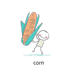 Image showing Corn and people