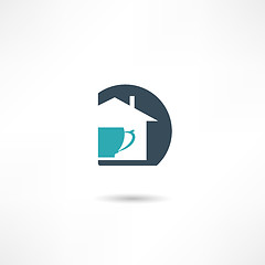 Image showing A cup of coffee icon