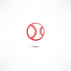 Image showing Baseball ball icon