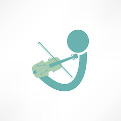 Image showing violinist icon