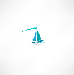 Image showing Sailing boat