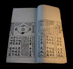 Image showing old Chinese book with illustrations