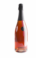 Image showing Bottle of rose champagne