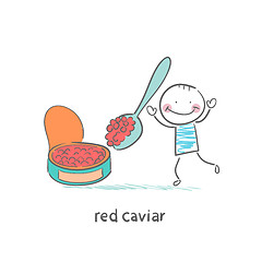 Image showing Red caviar