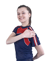 Image showing sporting girl