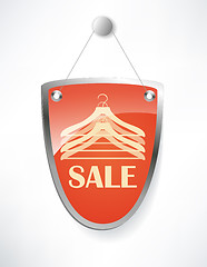 Image showing The shield, sale sign.