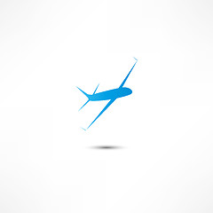 Image showing Flying airplane