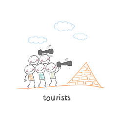 Image showing Tourists