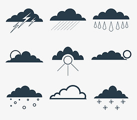 Image showing Weather icons