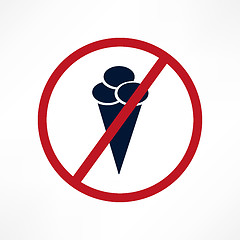 Image showing No ice cream symbol