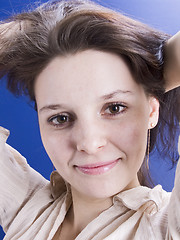 Image showing smiling woman