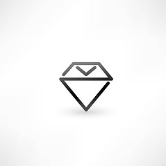 Image showing Diamond symbol. design icon