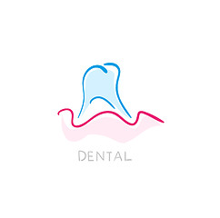 Image showing Dental icon. Illustration of teeth as icon