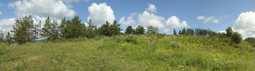 Image showing panorama of the hill