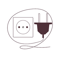 Image showing Plug and socket