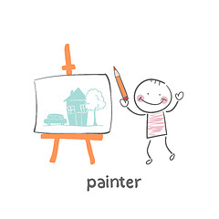 Image showing Painter