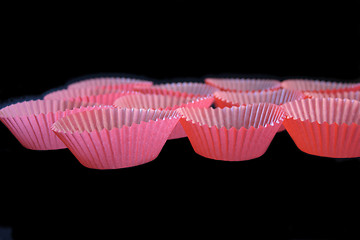 Image showing pink cupcake liners