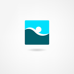 Image showing swimmer icon