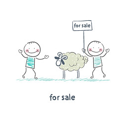 Image showing selling sheep