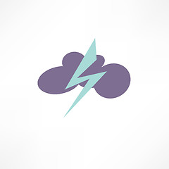 Image showing thunderstorm icon