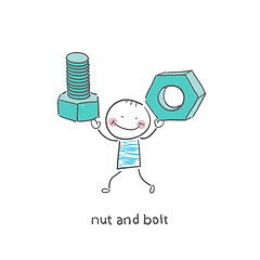 Image showing Nut and bolt