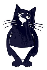 Image showing Vector illustration of cat