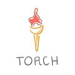 Image showing flaming torch icon