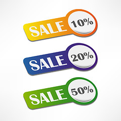 Image showing  sale stickers set