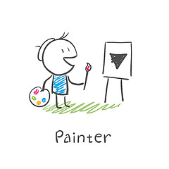 Image showing Painter artist