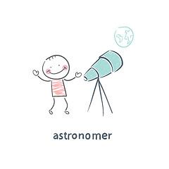 Image showing astronomer