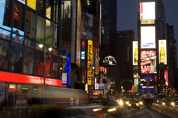 Image showing NYC lights on Times Square