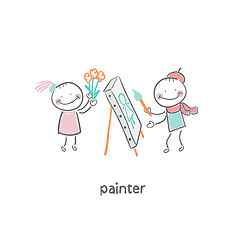 Image showing Artist painter